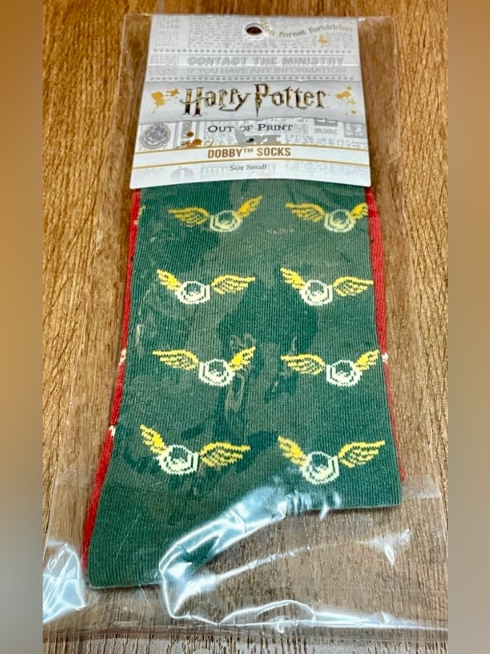 Out of Print Harry Potter Mismatched Dobby Socks
